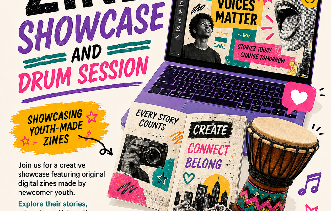 New Voices Digital Zine Showcase & Drum Session